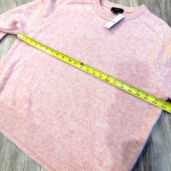 NWT J.Crew Women’s Relaxed Crewneck Sweater Light Pink Wool/Alpaca Blend Large - Picture 6 of 7